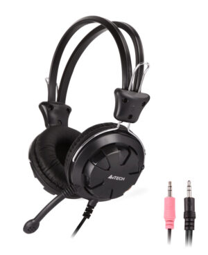 A4TECH Headset 3.5mm 40mm ακουστικά stereo μαύρα