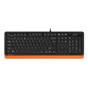 A4Tech Πληκτρολόγιο FK10 Μαύρο/Πορτοκαλί