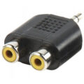 Adaptor 3.5 Jack Stereo Αρσ. σε 2x RCA Θηλ. Ea2080 Lnc / Ac-010