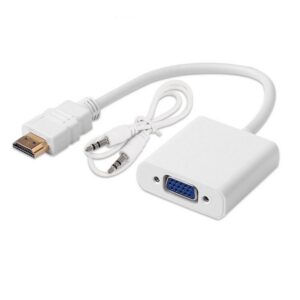 Adaptor Hdmi Vga Audio 10cm White
