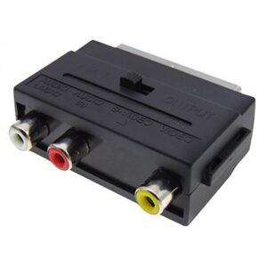 Adaptor SCART - 3RCA + SVHF + Switch EA3001 MPE.