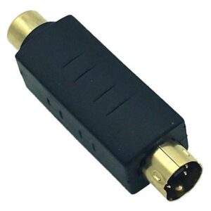 Adaptor Svideo Άρσενικο Σε RCA Θηλυκο - OEM Bulk