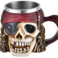 Ανοξείδωτη Σκανδιναβική Κούπα Viking Κρανίο