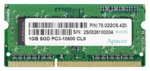 Apacer Ddr3-Sod 1024Mb 1333Mhz Pc10600