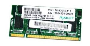 Apacer DDR-Sod 512Mb 333Mhz Pc2700