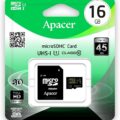 Apacer Micro SD Card 16GB HC Class 4 Retail with SD Adapter
