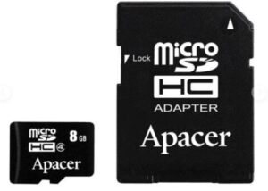 APACER Micro SD Card 8GB HC Class 4 SD & Adapter