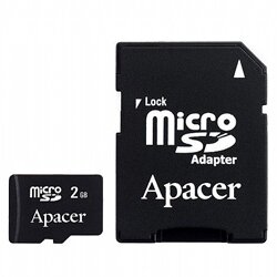 Apacer microSD 2GB & SD Adapter