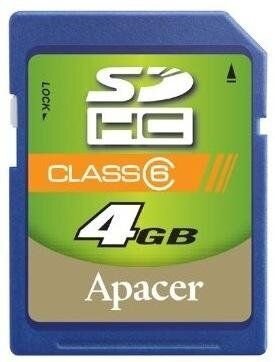 Apacer Secure Digital Card 4gb Retail Hc Cl
