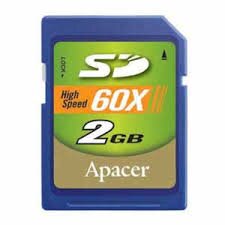 Apacer Secure Digital (SD) Card 2GB 60x Retail