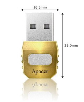 Apacer Super Mini Us2.0 Drive 16gb Retractable Yellow
