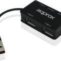 Aqprox Card Reader Sd Micro Sd And Hub 3 Ports Usb 2.0 Black