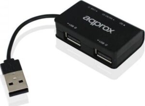 Aqprox Card Reader Sd Micro Sd And Hub 3 Ports Usb 2.0 Black