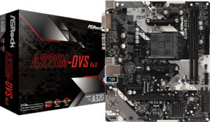 Asrock A320M-DVS R4.0 Motherboard Micro ATX με AMD AM4 Socket