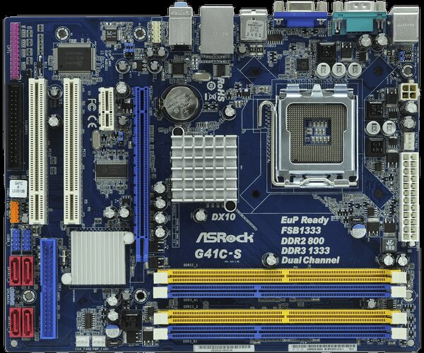 ASRock G41C-S M-Atx S775/Ig41 Vga 2Ddr2+2Ddr3 2Pci Pciex16X Lan S