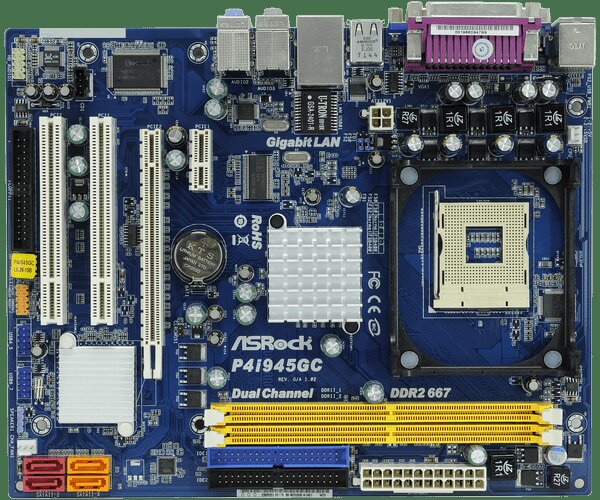 Asrock M-Atx I945Gc 2*Ddr2-667 Vga 1Pcie16X 2Pci Glan