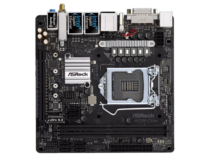 ASRock Mainboard ATX S1151 H270 4 DDR4 2PCI16X 3PCIe1xS3R USB3 Supports 7'' and 6'' Generation