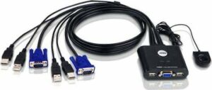 ATEN KVM Switch 2PC USB με καλώδιο CS22U