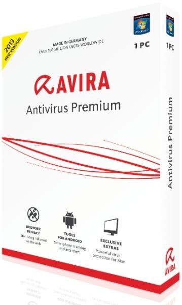 Avira Antivirus PREMIUM 2013 1+1 user or 2years (BOX)
