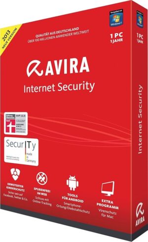 Avira Internet Security 2013 License 1+1 (Box)