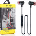 AWEI Bluetooth Headset Wireless Stereo Earphone, με μαγνήτη, Black, Red