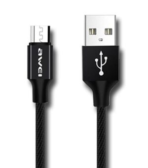AWEI Καλώδιο Micro 2.4A Fast Charge & Data Transmission 2m Ενισχυμένο, Blister Box