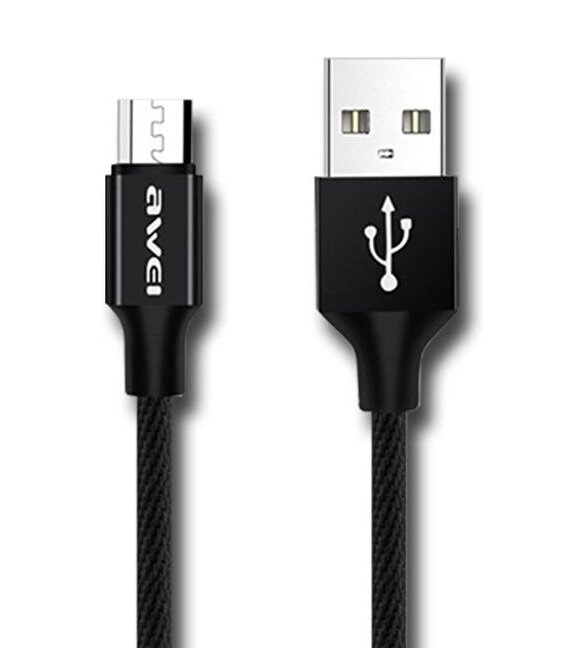 AWEI Καλώδιο Micro 2.4A Fast Charge & Data Transmission 2m Ενισχυμένο, Blister Box