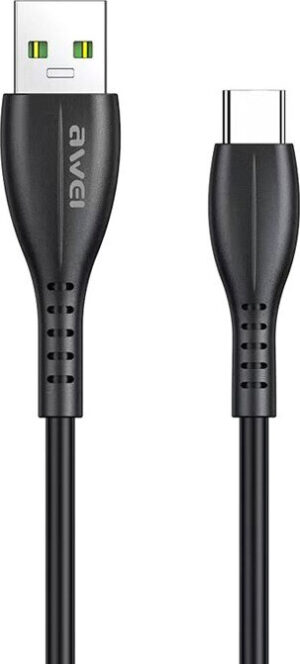 Awei Kαλώδιο Type-C σε USB-A 2.4A 1m μαύρο