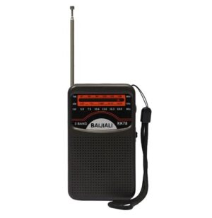 Baijiali Mini Φορητό Ψηφιακό Ραδιόφωνο SW/AM/FM LCD Σκούρο Γκρι / KK78