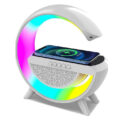 Bluetooth 5W 3σε1 Ασύρματο Ηχείο που φορτίζει με Ραδιόφωνο Rgb λευκό