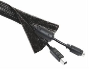 Brateck Πλέγμα Καλωδίων Τύπου Flex Wrap Vs 85 100x8.5cm Μαύρο