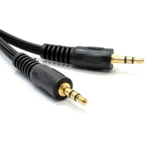 Cable Aux 3.5 Jack Ενισχυμενο 1.5m Black