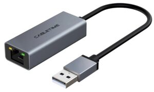 Cabletime Αντάπτορας Δικτύου CT-AML100 USB 100Mbps Ethernet Γκρι