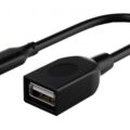 Cabletime Καλώδιο USB Type-C Σε USB 2.0 Cmaf2 480Mbps 0.15m Μαύρο