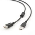 Cablexpert Premium quality USB 2.0 AM/AF Extension Cable 4.5m Black