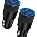 Car Charger Dual Usb Port 3.4A Output For Ios