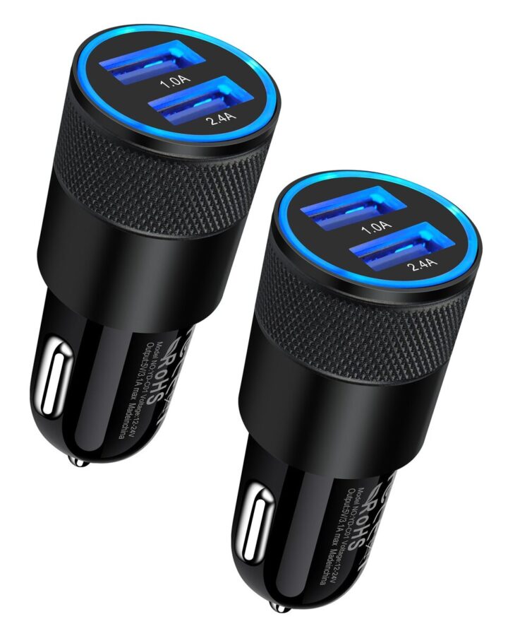 Car Charger Dual Usb Port 3.4A Output For Ios