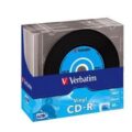 CD-R Verbatim AZO 700MB 52x Vinyl Surface 10pck Slim
