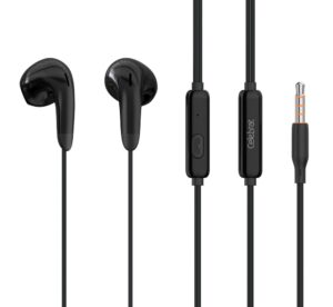 Celebrat Earphones με Μικρόφωνο G27 3.5mm Σύνδεση Φ14mm 1.2m Μαύρα