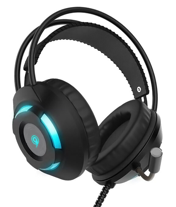 Celebrat gaming headset e-Sports GM-1 με μικρόφωνο LED 3.5mm 50mm μαύρο