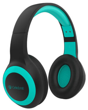 Celebrat headphones με μικρόφωνο bluetooth 40mm μαύρο-μπλε