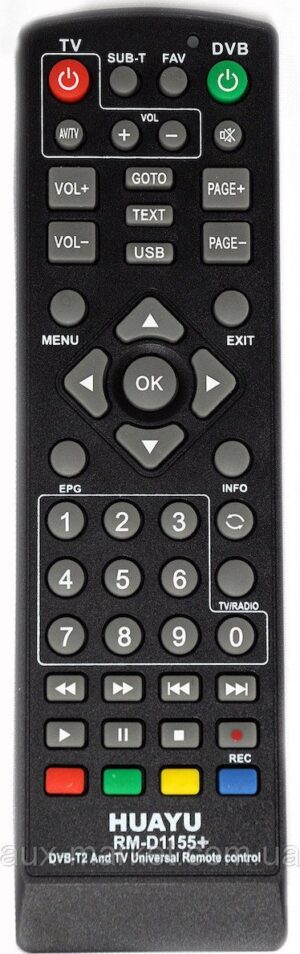 Control Για DVB-T Δέκτες RM-D1155+5 LOR157