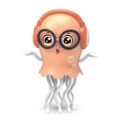 Dancing Jellyfish Orange