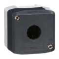 Dark Grey Empty Enclosure Lid With Light Grey Base 1 Cut-Out