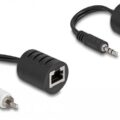 DeLock audio extender 3.5mm σε RCA μέσω καλωδίου RJ45 έως 50m