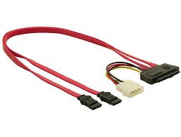 Delock Καλώδιο SAS SFF-8482 29pin σε 2x SATA 7pin 50cm