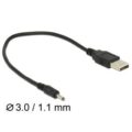 Delock Καλώδιο USB σε DC 3.0x1.1mm 27cm