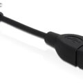 DeLock Μετατροπέας micro USB male 90° σε USB-A female OTG 11cm