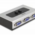 DeLock VGA Switch 2 Ports Bidirectional Full HD 1080p/60Hz Aσημί