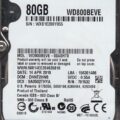 Δίσκος WD ATA 80GB 5400 8MB 2,5'' WD800BEVE